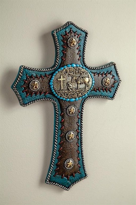 Wall Cross-Cowboy Buckle (8.25