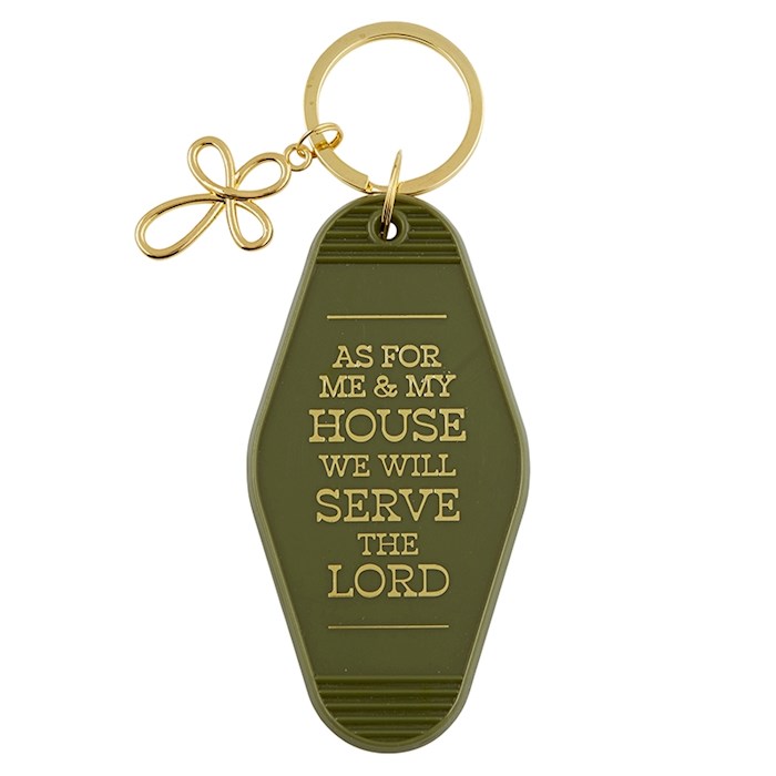 Key Tag-Motel Style-As For Me And My House (1.75