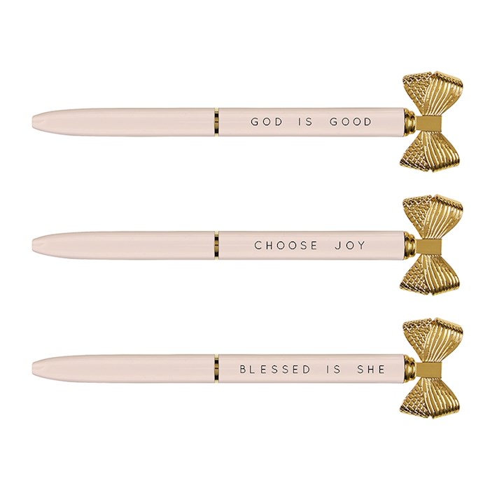 Pen-Bow-Pink (Assorted Phrases) | SHOPtheWORD