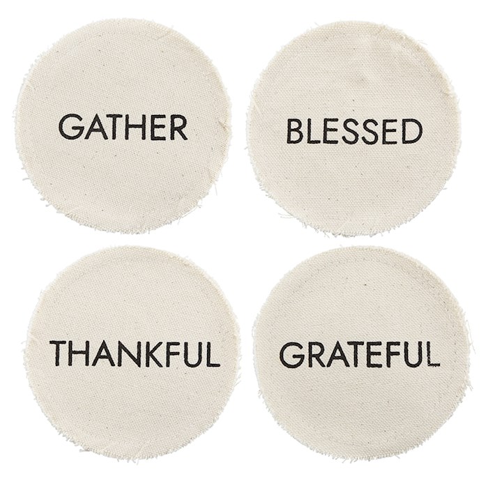 Canvas Coaster Set-4.25