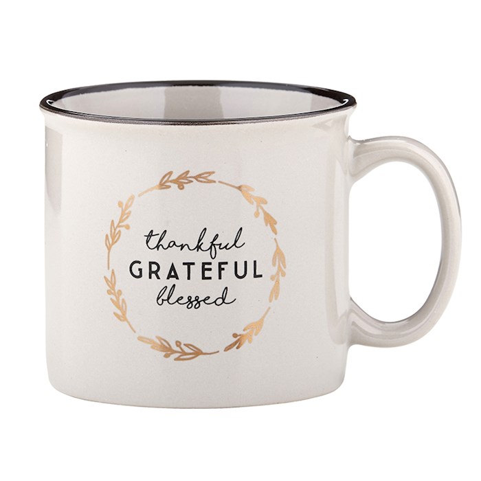 Mug-Campfire-Grateful Thankful Blessed (13 Oz) | SHOPtheWORD