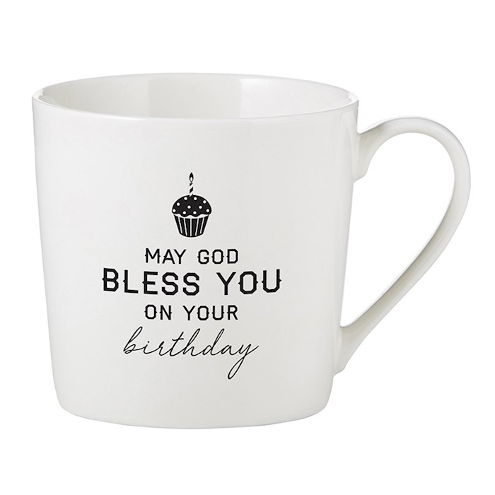 Mug-Cafe-Birthday Blessing (14 Oz) | SHOPtheWORD