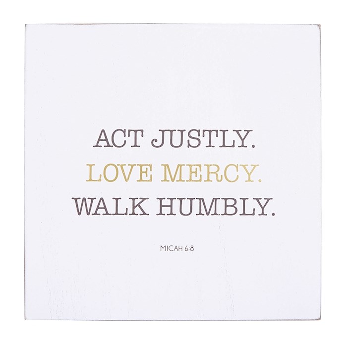 Wall Art Christian Verse-Walk Humbly (Micah 6:8) (8
