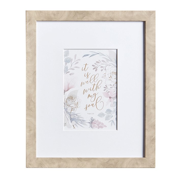 Wall Art Christian Verse-It Is Well With My Soul (Psalm 103) (9