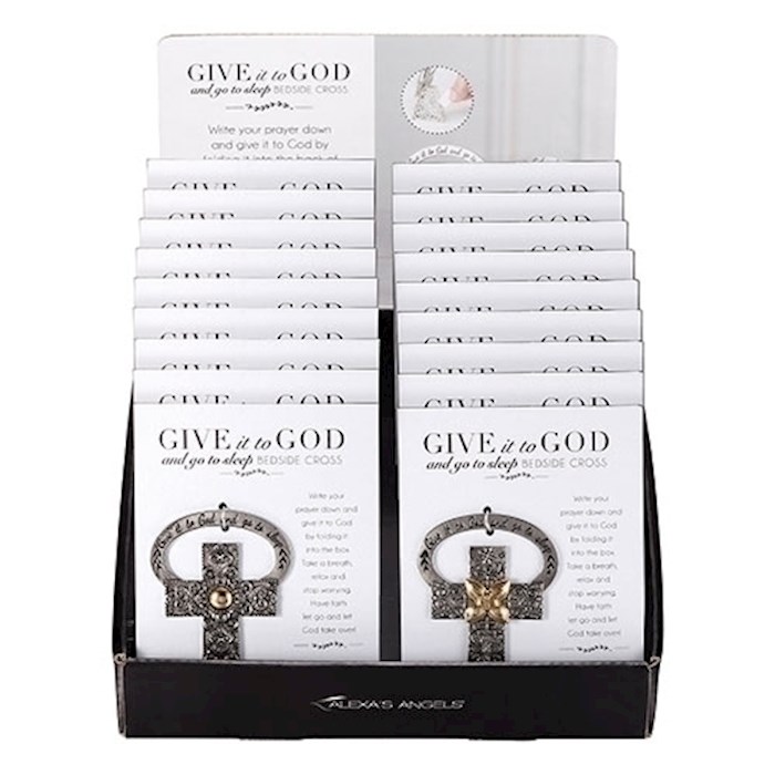 Display-Bedside Cross-Give It To God 2 Style Assortment (Pack Of 18) | SHOPtheWORD