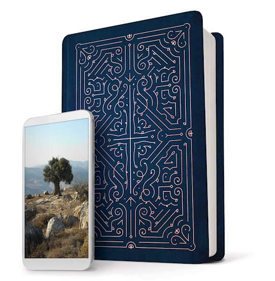 NLT Filament Bible-Blue LeatherLike Indexed | SHOPtheWORD