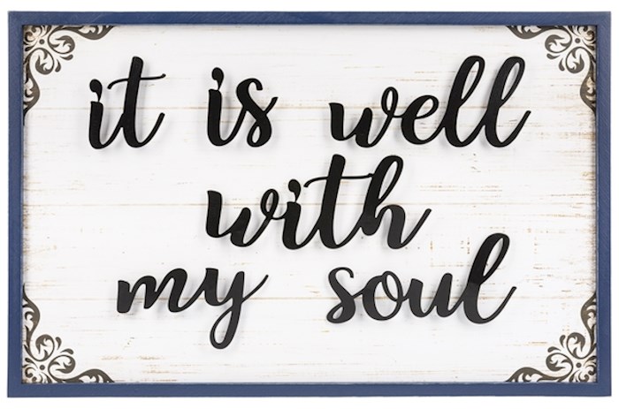 Wall Plaque-It Is Well With My Soul | SHOPtheWORD