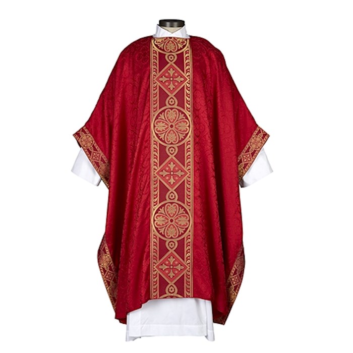 Monastic Chasuble-Avignon Collection-Red (59