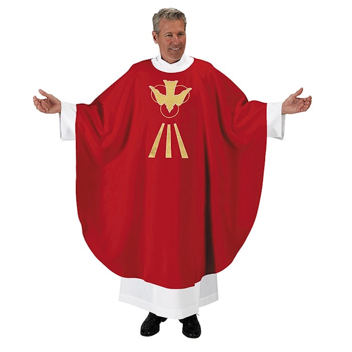 Chasuble-Dove/Confirmation-Red (59