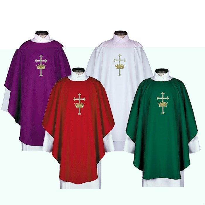Chasuble-Cross And Crown-Red (59