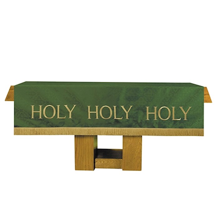 Altar Frontal-Jacquard 2-Sided w/Fringe-Purple/Green-52