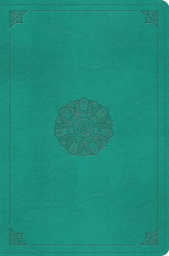 ESV Compact Bible-Turquoise Emblem Design TruTone | SHOPtheWORD