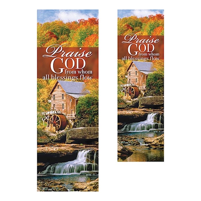 Banner-Praise God w/Pole Hems (18