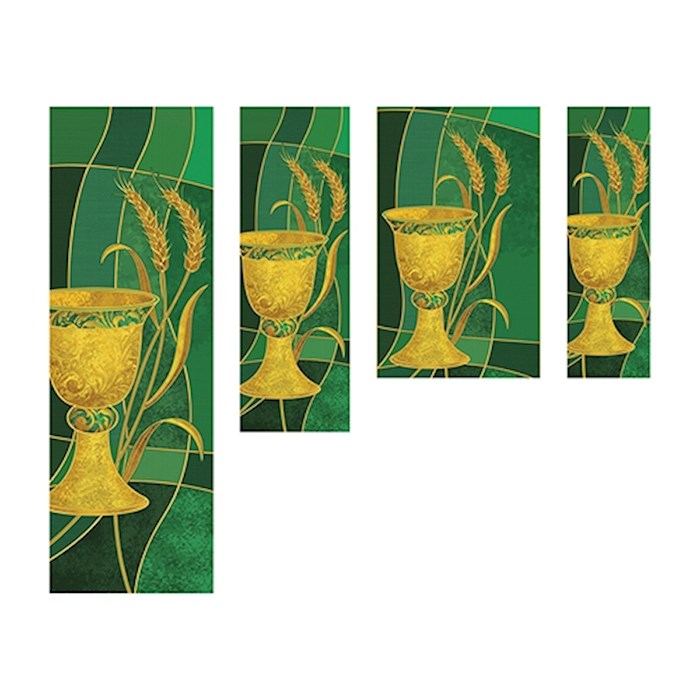 Banner-Chalice & Wheat w/Pole Hems (18