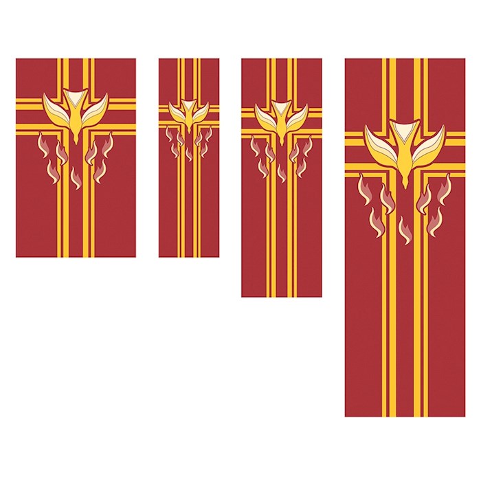 Banner-Confirmation/Pentecost w/Grommets (3' x 9') | SHOPtheWORD