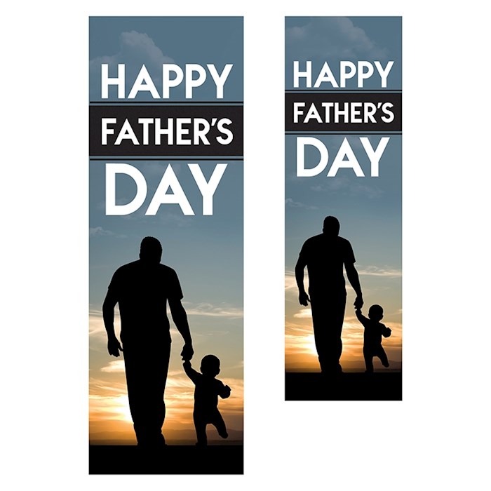 Banner-Father's Day Silhouette w/Pole Hems (2' x 6') | SHOPtheWORD