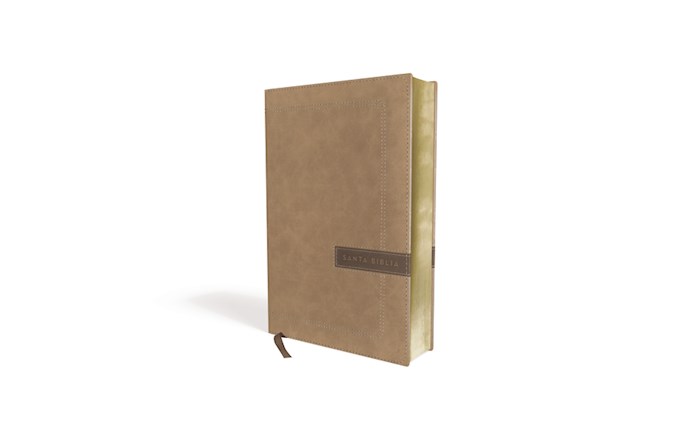 Span-NBLA Single-Column/Large Print Reference Bible (Biblia Una Columna Con Referencias/Letra Grande)-Beige Leathersoft | SHOPtheWORD