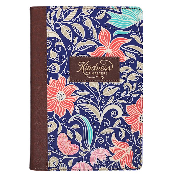 Journal-Classic LuxLeather-Kindness Matters-Floral | SHOPtheWORD