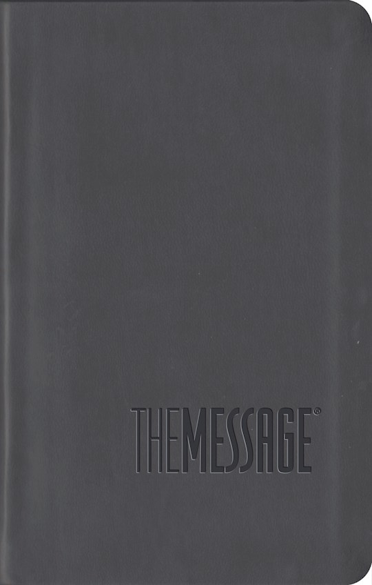 Message Compact Bible ITP-Graphite LeatherLook (International Customers Only) | SHOPtheWORD