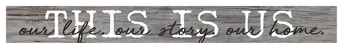 Thin Strip Sign-This Is Us (13.5 X 1.5) | SHOPtheWORD