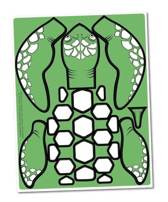 VBS-Anchored-Preschool Turtle Craft Sheet (Pack Of 10) | SHOPtheWORD