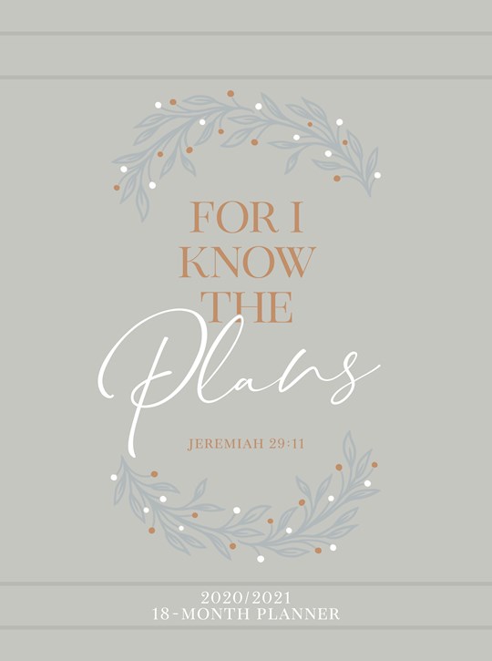 For I Know The Plans 2021 18-Month Planner-Faux Leather Ziparound (Jul) | SHOPtheWORD