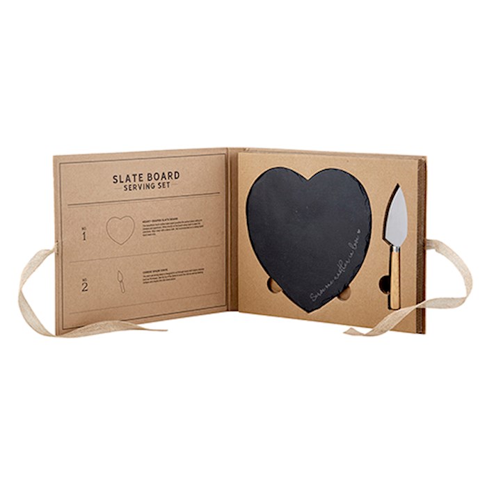 Slate Board Serving Set-Serve One Another In Love (2 Pieces) | SHOPtheWORD