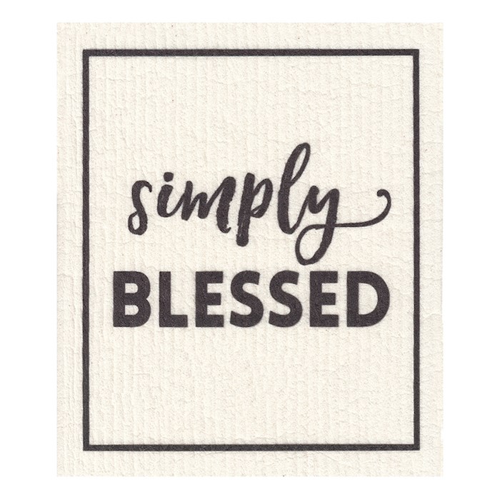 Organic Dishcloth-Simply Blessed (7.75