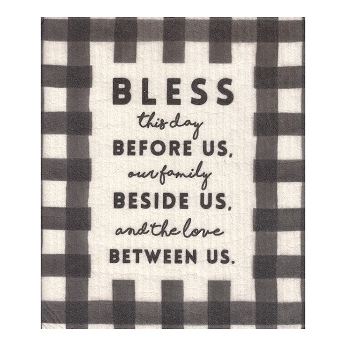 Organic Dishcloth-Bless This Day (7.75