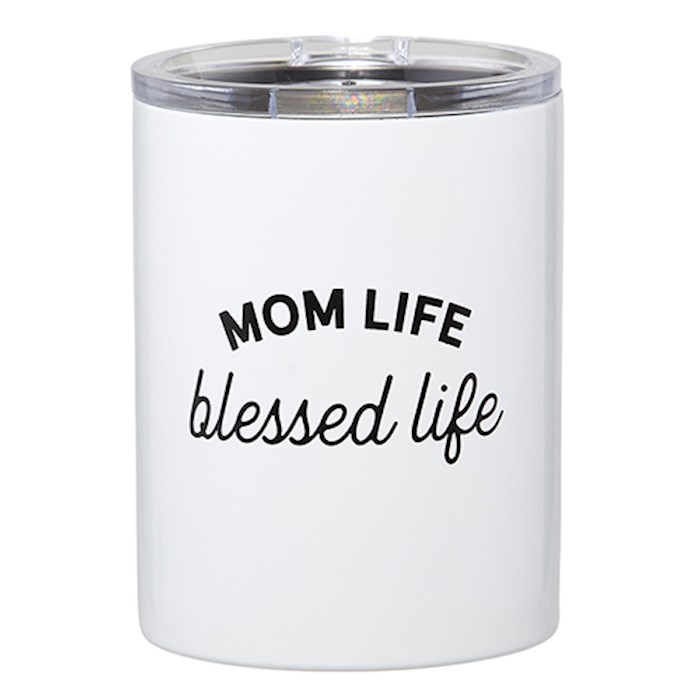 Stainless Steel Tumbler-Mom Life, Blessed Life (12 Oz) | SHOPtheWORD