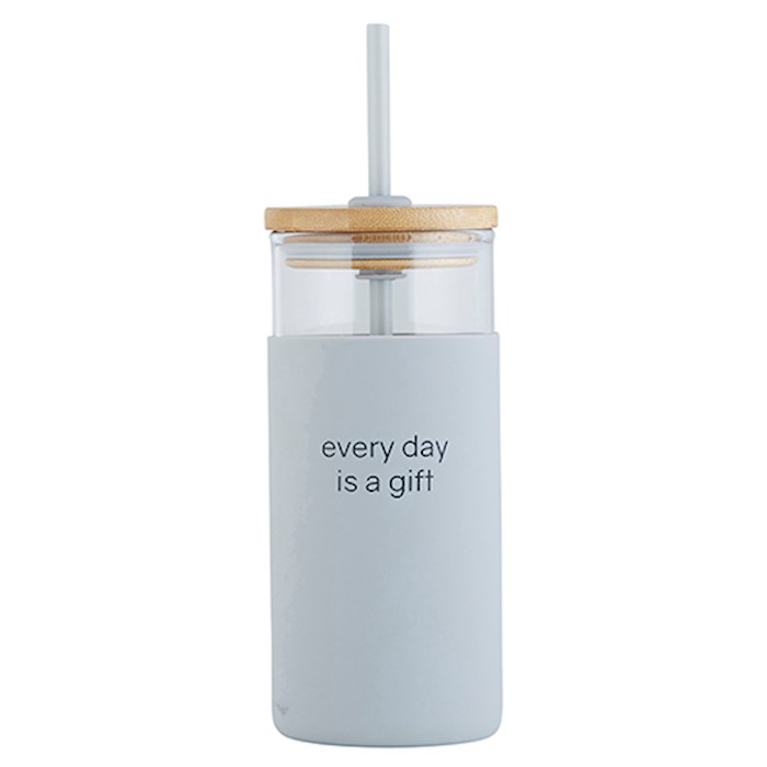 Glass Tumbler-Every Day Is A Gift (18 Oz) | SHOPtheWORD