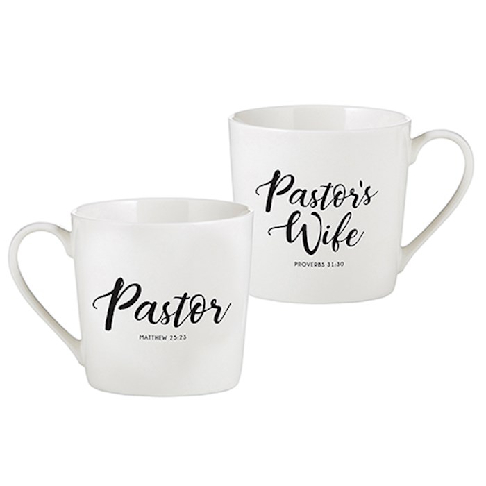 Cafe Mug Set-Pastor & Pastor's Wife (Set Of 2) | SHOPtheWORD