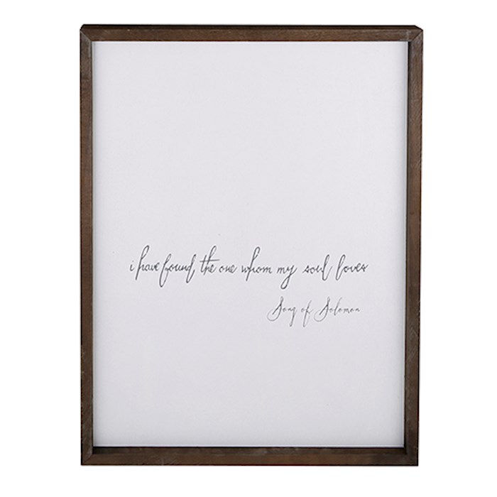 Word Board Wall Decor-Cadet Size-My Soul Loves (26