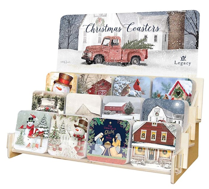 Coaster Collection-Christmas (12 Coasters In 12 Designs) (Display ORD SPY#120359) | SHOPtheWORD