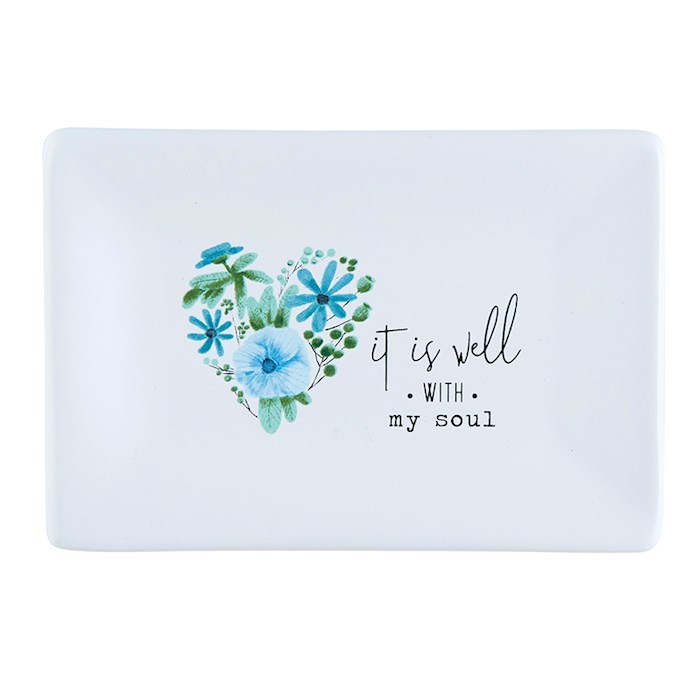 Soap Dish-It Is Well (4.5 x 3.25) | SHOPtheWORD