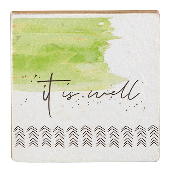 Plaque-Tabletop-It Is Well (4