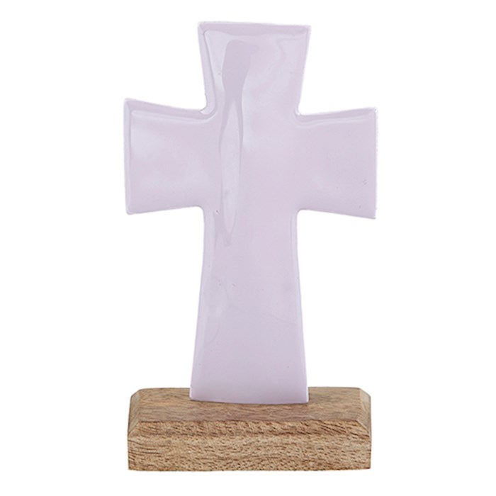 Standing Cross-Enamel-Lavender (2