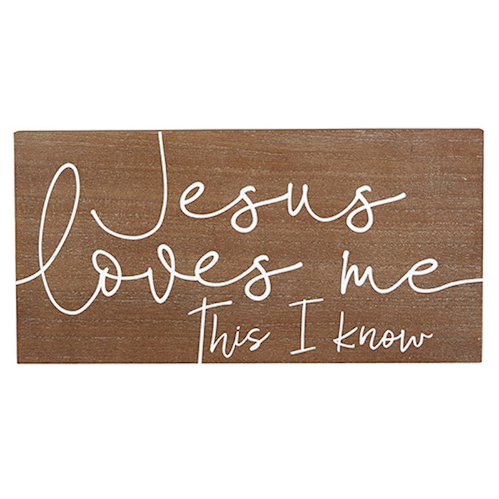 Wall Plaque-Jesus Loves Me, This I Know (16
