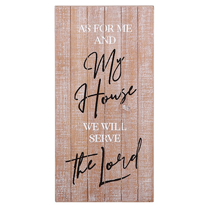 Wall Plaque-As For Me And My House, We Will Serve The Lord (8