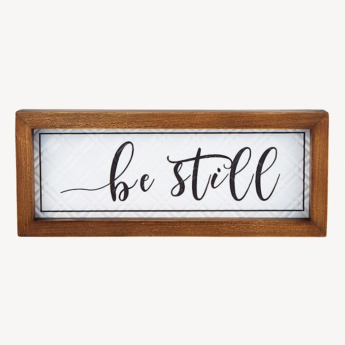 Framed Wall Decor-Be Still (12