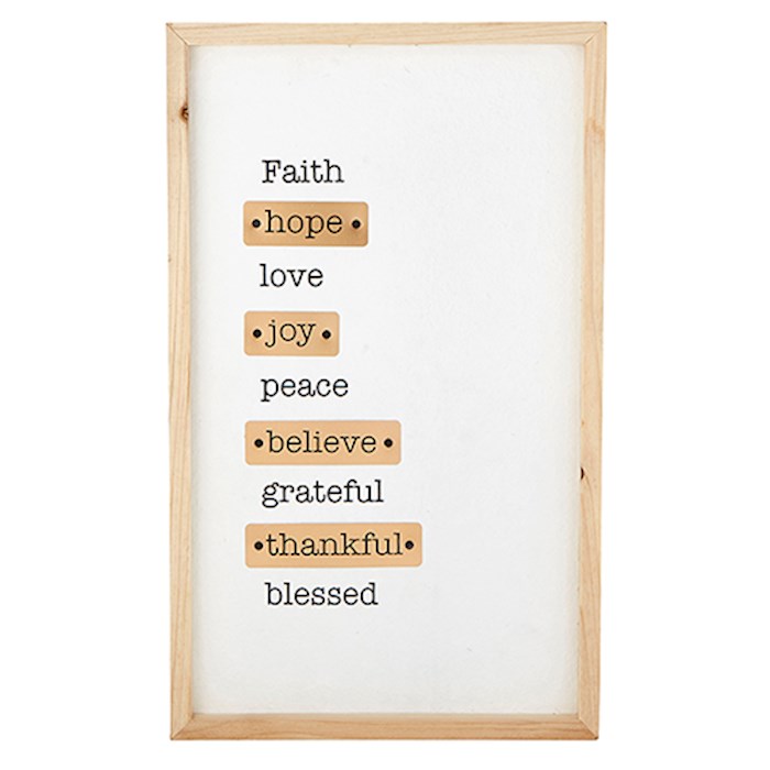 Wall Art-Faith, Hope, Love (12