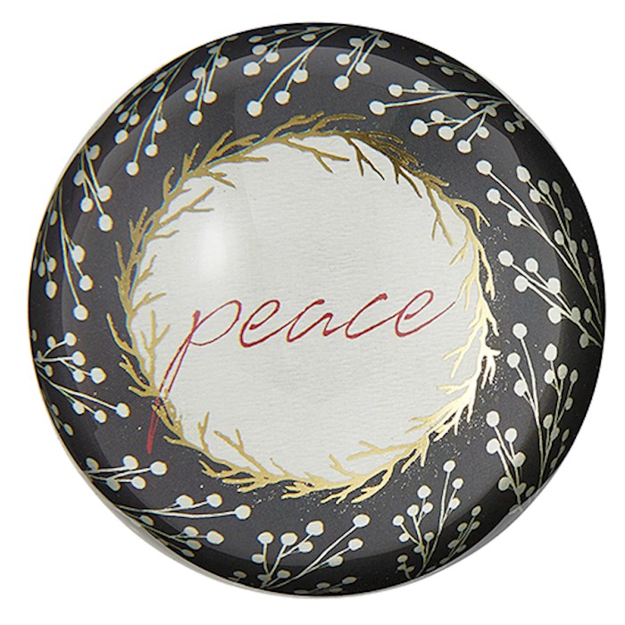 Paperweight-Glass Dome-Peace-Gift Boxed (3