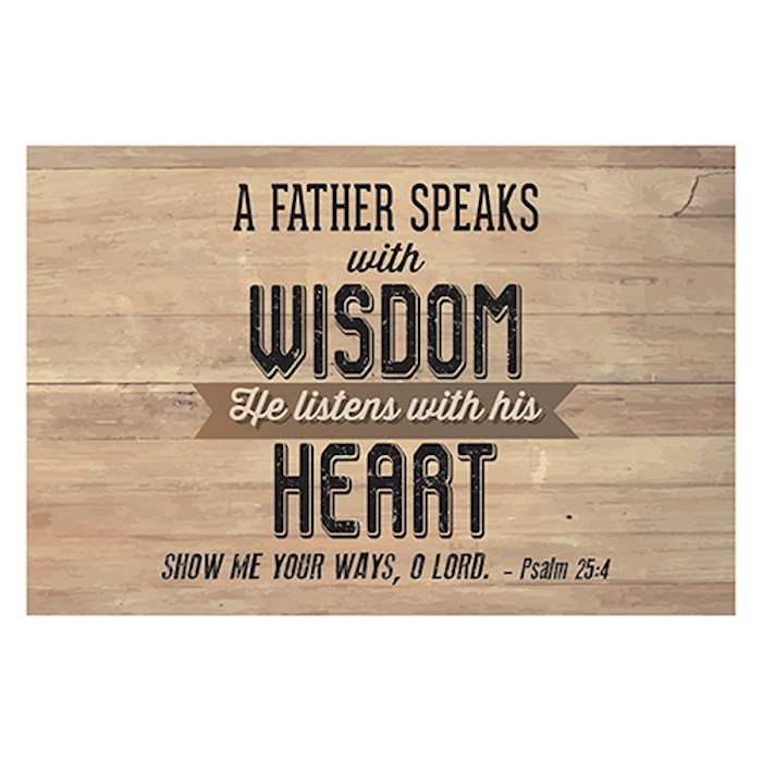 Cards-Pass It On-Father Speaks With Wisdom/Woodgrain (3