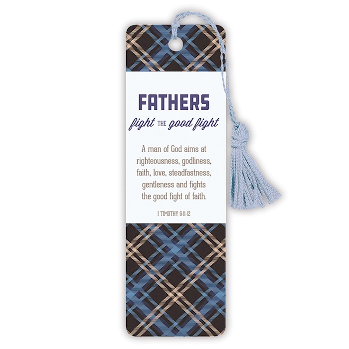 VerseMark-Fathers Fight The Good Fight/Plaid | SHOPtheWORD