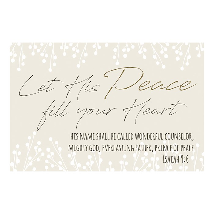 Cards-Pass It On-Let His Peace Fill Your Heart (Parchment) (3