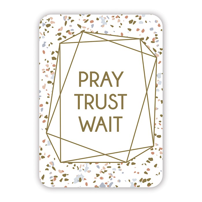 Verse Card-Pray Trust Wait (2.5