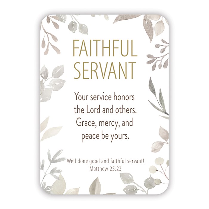Verse Card-Faithful Servant (2.5