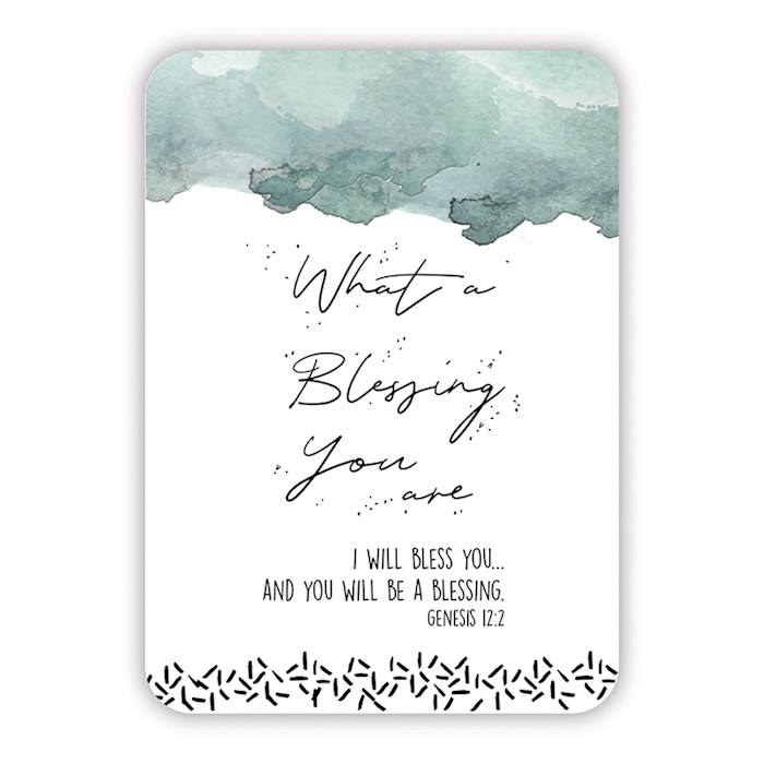 Verse Card-What A Blessing/Watercolor (2.5