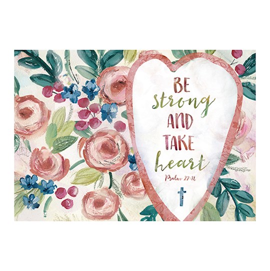 Postcard-Be Strong And Take Heart (6 x 4.25) (Pack Of 6) | SHOPtheWORD