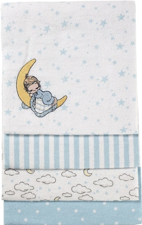 Receiving Blanket-Boy On Cloud/Blue-(Set Of 4) | SHOPtheWORD